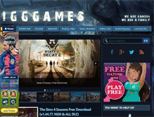 Tablet Screenshot of igg-games.com